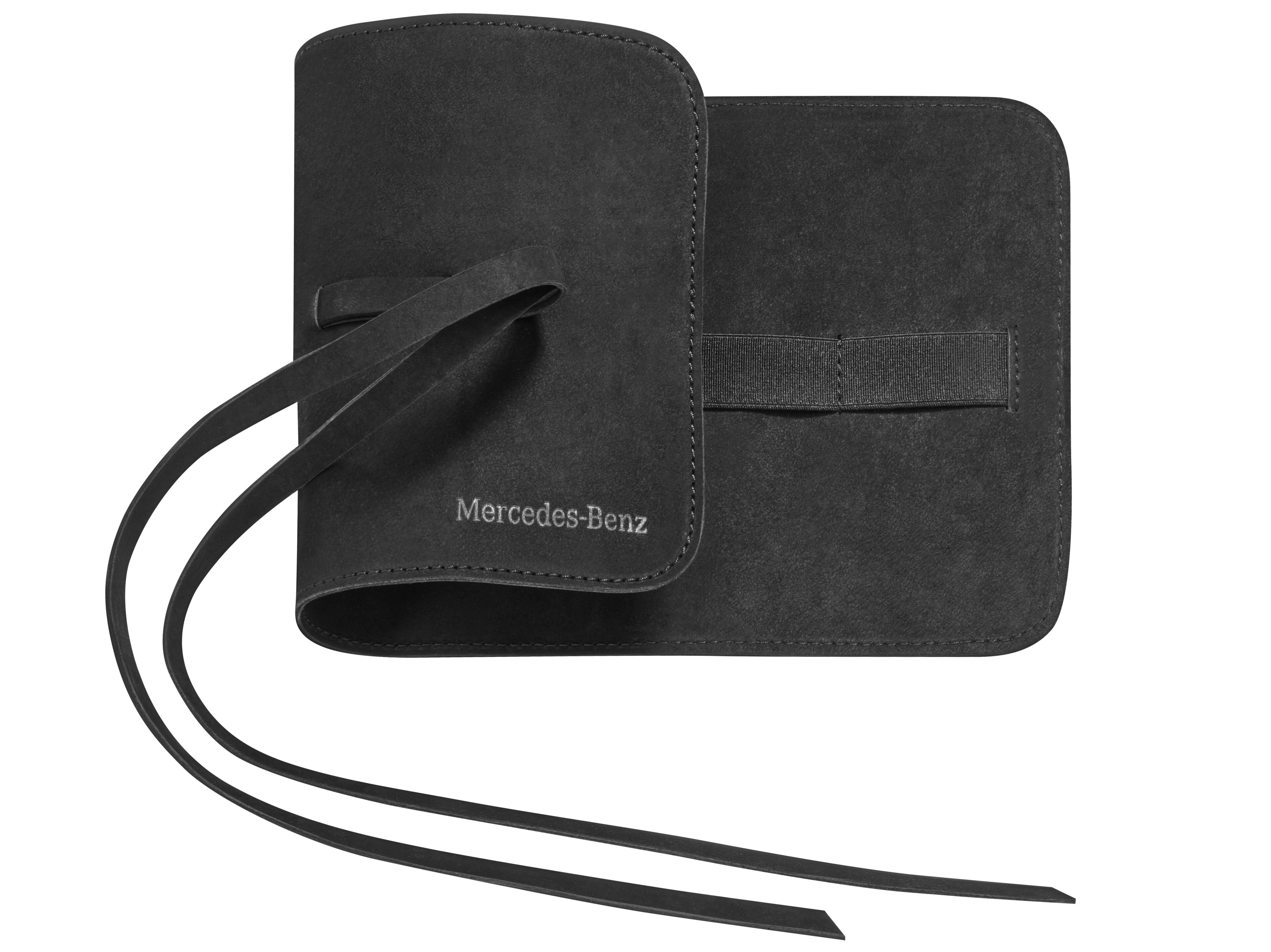 Mercedes-Benz - Kabel-Organizer schwarz, Nubukleder