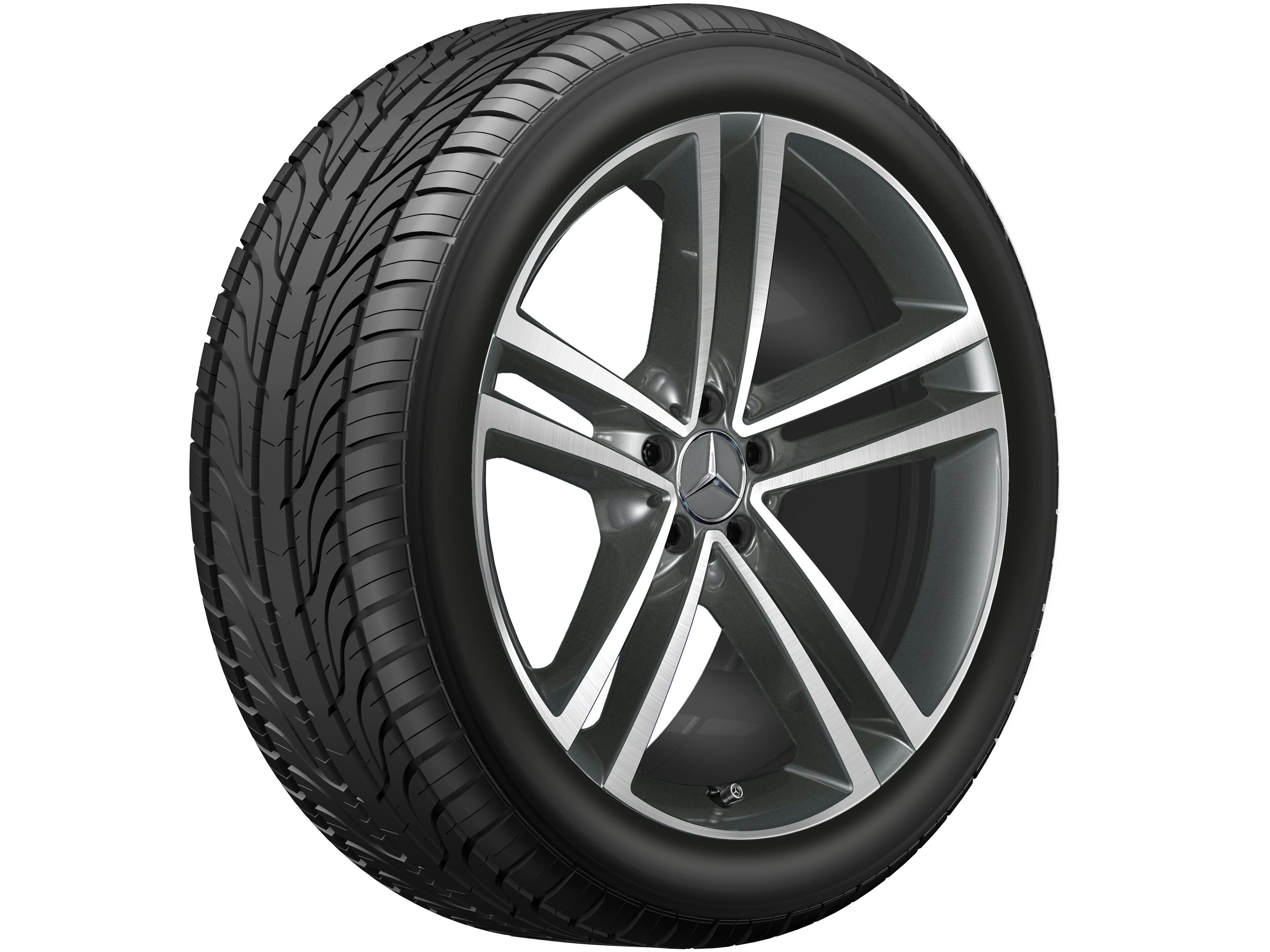 Mercedes-Benz - 5-Doppelspeichen-Rad, 53,3 cm (21 Zoll), glan 5-Doppelspeichen-Rad, 53,3 cm (21 Zoll), glan