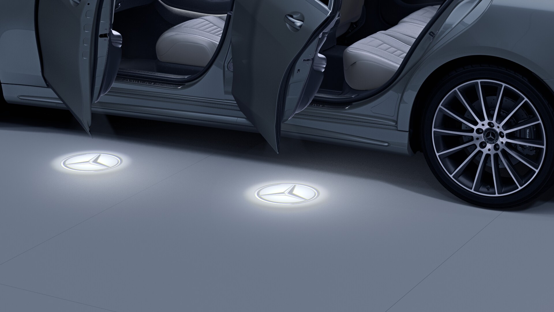 Mercedes-Benz - LED Projektor, Mercedes Stern, 2-teilig LED Projektor, Mercedes Stern, 2-teilig