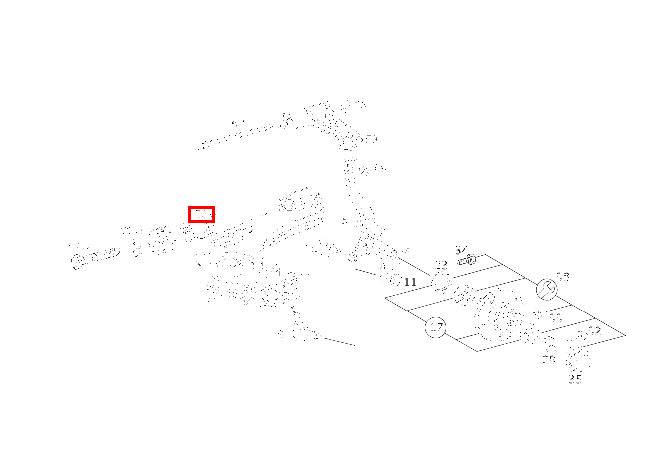 Sechskantmutter QUERLENKER UNTEN AN RAHMEN TO 202 333 04 71; M14X1,5 C 200 T CDI 202 Sechskantmutter QUERLENKER UNTEN AN RAHMEN TO 202 333 04 71; M14X1,5 C 200 T CDI 202