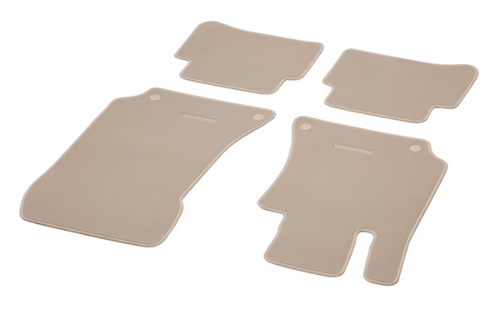 Veloursmatten CLASSIC, Satz, 4-teilig, LL, seidenbeige
